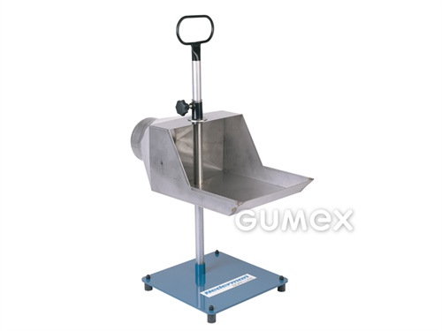 Emissionstrichter für PKW, für Schlauch DN 150mm, höhenverstellbar, Trichter rostfreies Blech, 